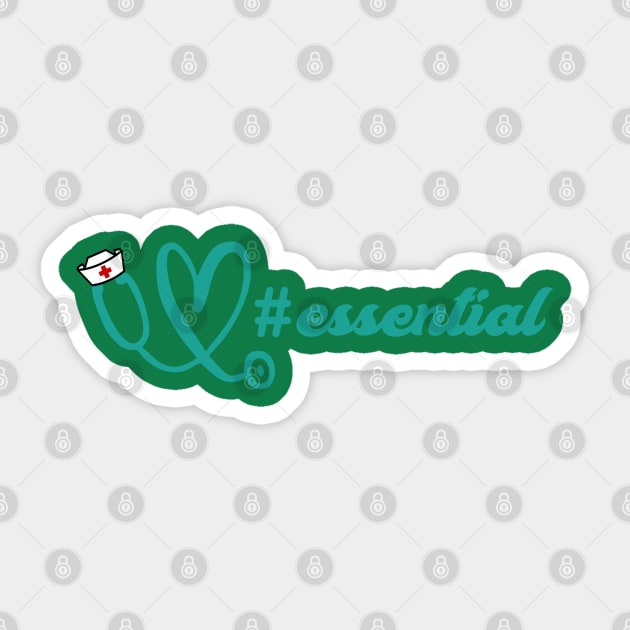 Essential Worker Nurse Sticker by xoxocomp